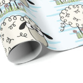 Cartoon Sheep Cadeaupapier (Rol Hoek)