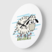 Cartoon Sheep Grote Klok (Hoek)