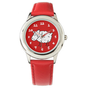 Cartoon Sheep Horloge