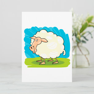 Cartoon Sheep Kaart