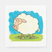 Cartoon Sheep Servet (Voorkant)