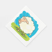 Cartoon Sheep Servet (Hoek)