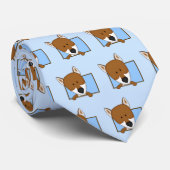 Cartoon Shiba Inu Stropdas (Opgerold)