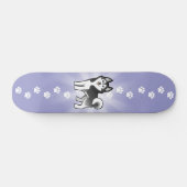Cartoon Siberian Husky / Alaskan Malamute Skateboard (Horizontaal)