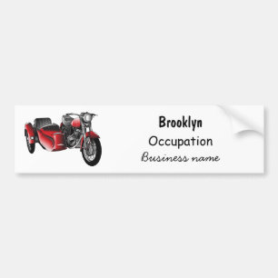 Cartoon Sidecar Bumpersticker