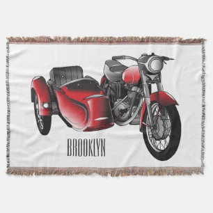 Cartoon Sidecar Deken