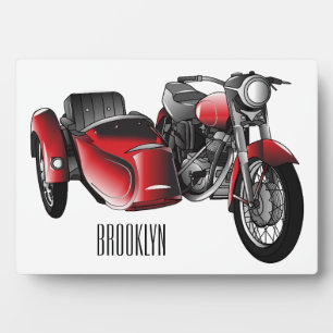 Cartoon Sidecar Fotoplaat