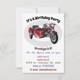 Cartoon Sidecar Kaart