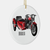 Cartoon Sidecar Keramisch Ornament (Rechts)