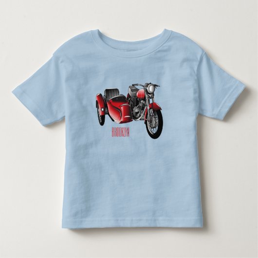 Cartoon Sidecar Kinder Shirts (Voorkant)