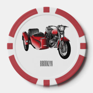 Cartoon Sidecar Poker Chips