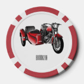 Cartoon Sidecar Poker Chips (Achterkant)