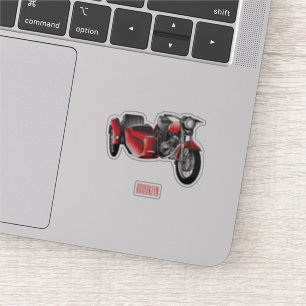 Cartoon Sidecar Sticker