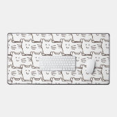 Cartoon Simple Cats Line Drawing (Clavier et souris)