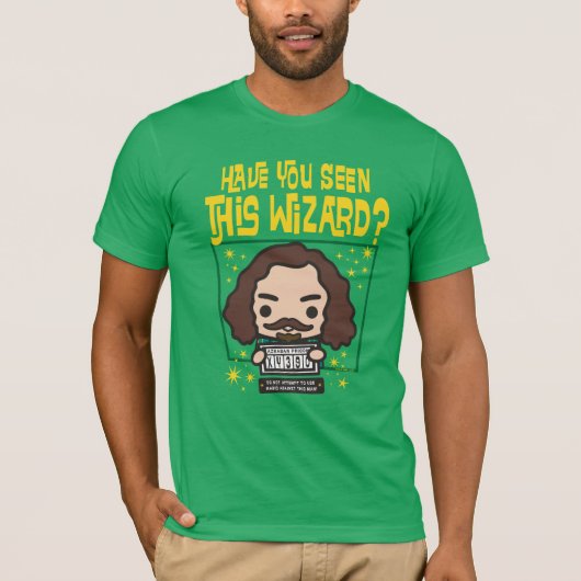 Cartoon Sirius Black Gezocht Poster Grafisch T-shirt (Voorkant)