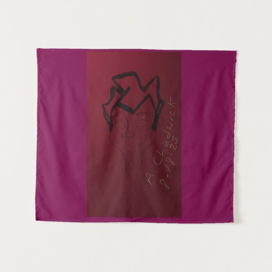 Cartoon Sketch  Wandkleed (Voorkant (horizontaal))