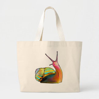 Cartoon slak (met de hand getekend) grote tote bag