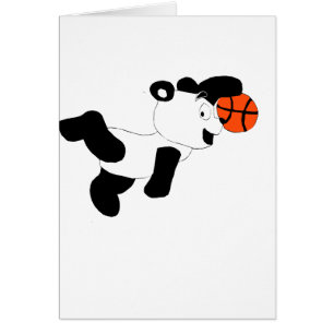 Cartoon Slam Dunking Panda
