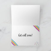 Cartoon Slang Snelle Herstel Beterschap Kaart (Binnen)