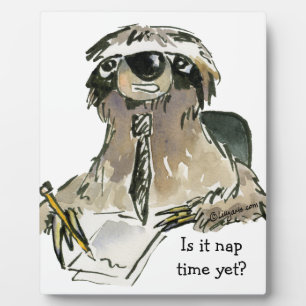 Cartoon Sloth Nap Time Fotoplaat