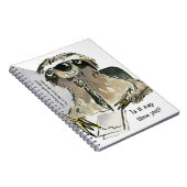 Cartoon Sloth Nap Time Notitieboek (Rechterzijde)