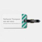 Cartoon Slytherin Crest Bagagelabel (Achterkant horizontaal)