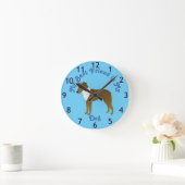Cartoon Smooth Collie Sable  Ronde Klok (Huis)