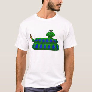 Cartoon Snake Mannen Shirt