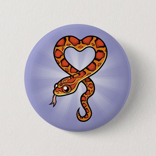 Cartoon Snake Ronde Button 5,7 Cm (Voorkant)