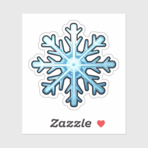Cartoon sneeuwvlok illustratie sticker