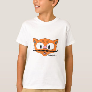 Cartoon Snorhaar Kat Señor Gato Kind T-shirt