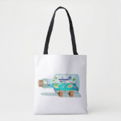 Cartoon Souvenir fles Draagtas (Voorkant)