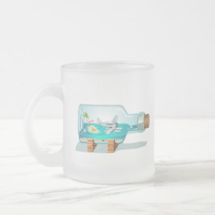 Cartoon Souvenir Fles Matglas Koffiemok