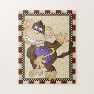 Cartoon Space Monkey kinder puzzel