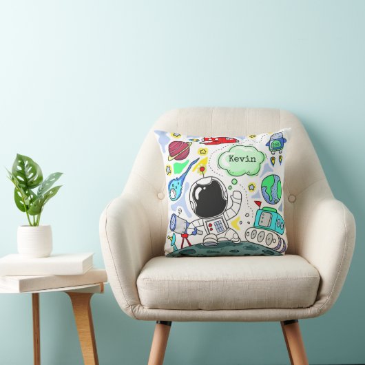 Cartoon Space Theme Sierkussen (Stoel)