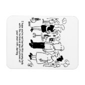 Cartoon specificaties van de trap. magneet (Horizontaal)