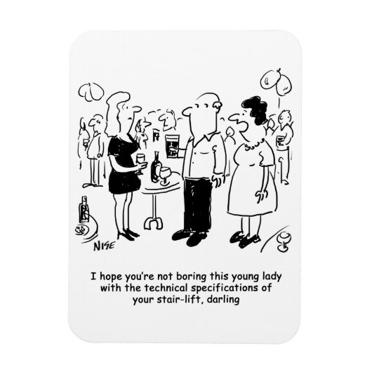 Cartoon specificaties van de trap. magneet (Verticaal)