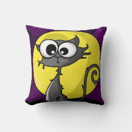 Cartoon Spooky Cat Kussen