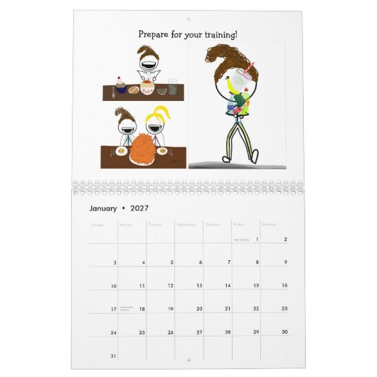 cartoon Sport Agenda 2013: Athletic Kalender (Jan 2027)