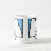 Cartoon Square Samoyed Koffiemok (Center)