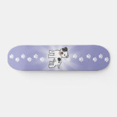 Cartoon Staffordshire Bull Terrier Skateboard (Horizontaal)