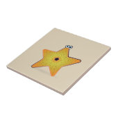 Cartoon Starfish Tegeltje (Zijkant)