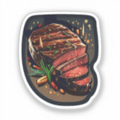 Cartoon steak sticker (Voorkant)