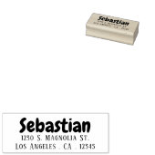 Cartoon stijl gepersonaliseerd 	rubberstempel (Gestempeld)