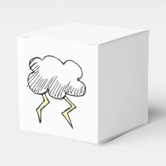 Cartoon Storm Cloud Rainy Day Design Bedankdoosjes