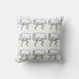 Cartoon Storm Cloud Rainy Day Design Kussen