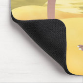 Cartoon struisvogels met kop in zand muismat (Hoek)