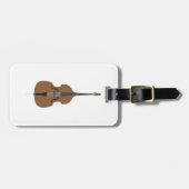 Cartoon Style Double Bass Bagagelabel (Voorkant horizontaal)