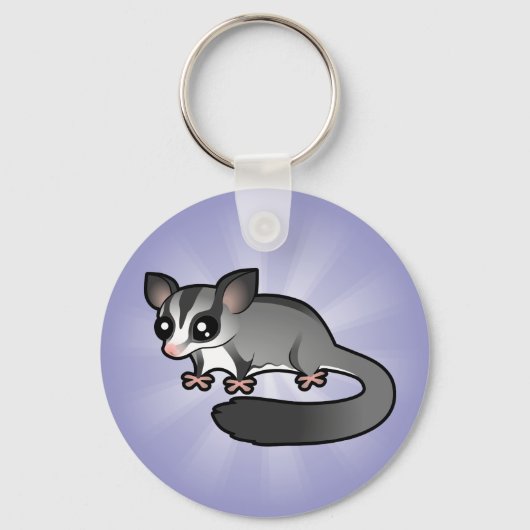 Cartoon Sugar Glider Sleutelhanger (Voorkant)
