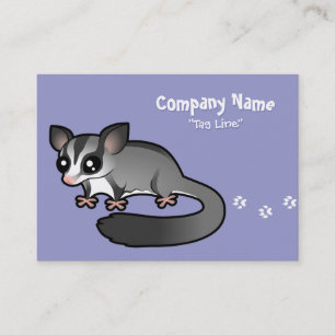 Cartoon Sugar Glider Visitekaartje